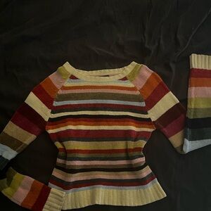 Colorful Striped Women's Sweater